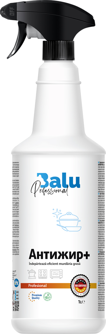 Професійний засіб для видалення жиру BALU® Антижир плюс, пл 1000 мл з розпилювачем